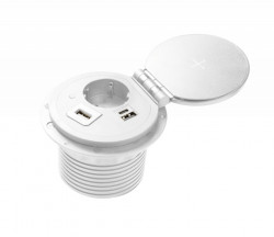 Priza CHARGER PLUS, 1xSCHUKO, 1xUSB A+C, HDMI,incorporabila, incarcare WIRELESS