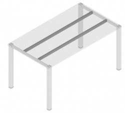 Traversa fixa aluminiu sistem sistem Hide