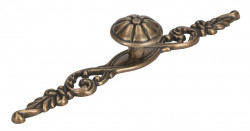 Buton cu sild pentru mobilier 1474-143ZN10 finisaj bronz antic Siro