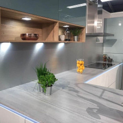 Panou antistrop Alusplash  Silver Brushed/Winter Dreams 564.64.097 Hafele