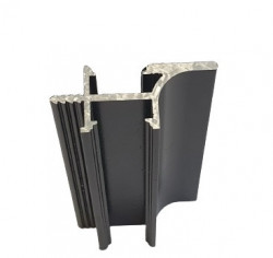 Profil Gola superior cu canal pentru banda LED cu capac inclus, 3m, finisaj Aluminiu/ Alb/ Negru/ Auriu