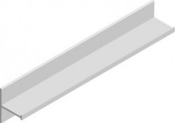 Profil intermediar H ingust aluminiu/inox 3m usi glisante Blue18 Sevroll