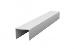 Profil orizontal aluminiu/ bronz/ inox 3m sistem usi glisante Galex Practik 10mm