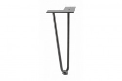 Set 4 picioare masa ARTO 2R negru mat H304/H406/H711