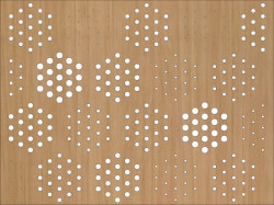Panou perforat din HDF - LACCATO - CHIPS BEECH