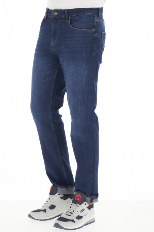 Lee Cooper - Blugi barbat regular fit de culoare inchisa