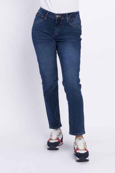 Lee Cooper - Blugi boyfriend dama cu aspect decolorat