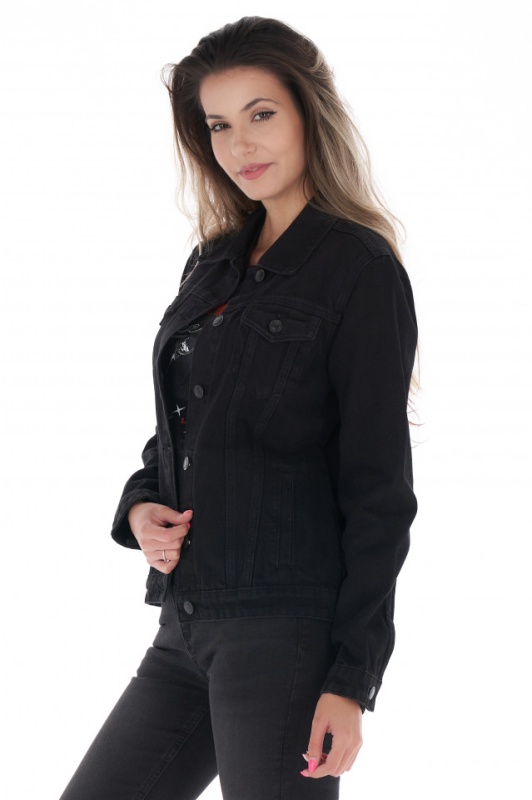 Lee Cooper - Jacheta dama din denim cu buzunare aplicate