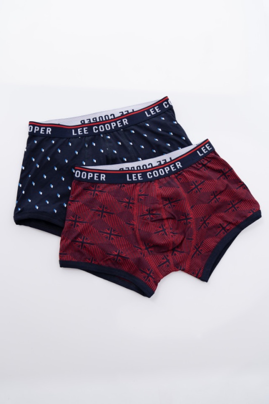 Lee Cooper - Set 2 perechi boxeri cu imprimeu