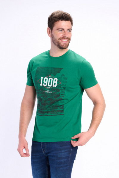 Lee Cooper - Tricou barbat cu imagine imprimata si logo