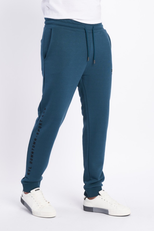 Kenvelo - Pantaloni de trening cu snur pentru ajustare si logo
