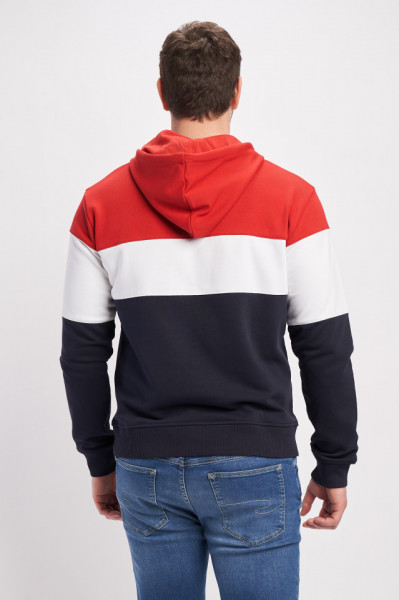 Lee Cooper - Hanorac barbat cu gluga, in trei culori contrastante
