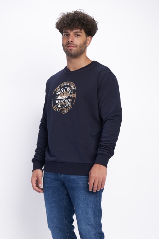 Lee Cooper - Hanorac barbat cu maneca lunga si logo