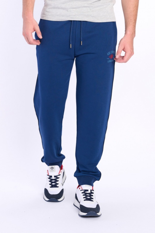 Lee Cooper - Pantaloni de trening de culoare uni cu logo