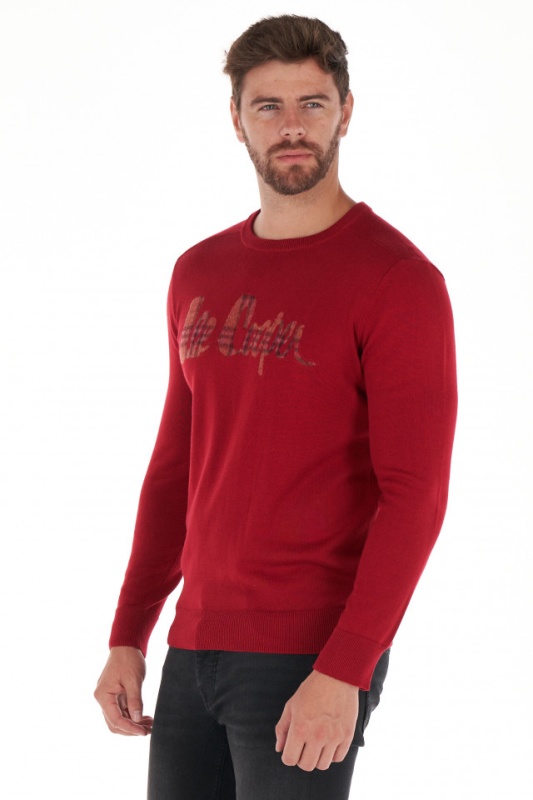 Lee Cooper - Pulover barbat cu maneca lunga si model logo