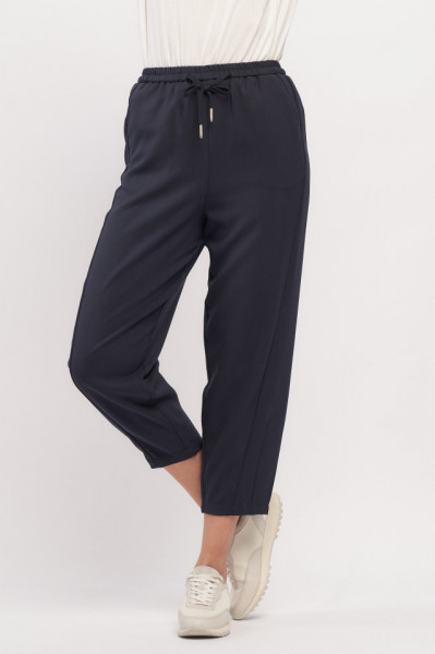 Montecristo - Pantaloni lungi subtiri de dama cu lungimea 7/8 de culoare uniforma