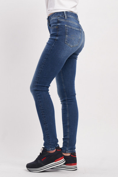 Lee Cooper - Blugi dama skinny cu aspect decolorat