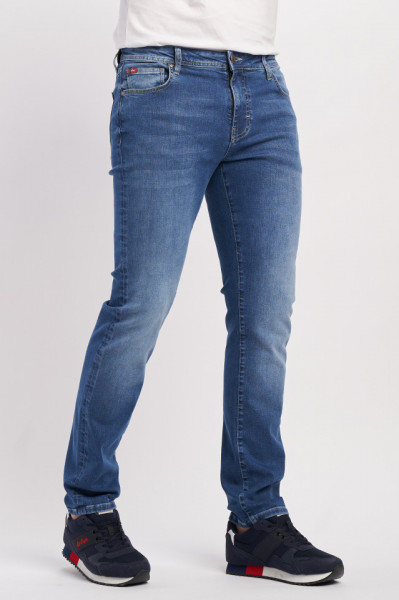 Lee Cooper - Blugi slim barbat cu aspect prespalat