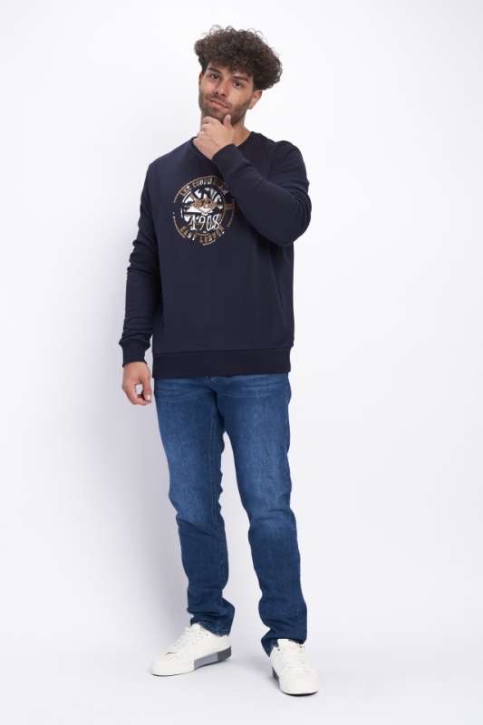 Lee Cooper - Hanorac barbat cu maneca lunga si logo