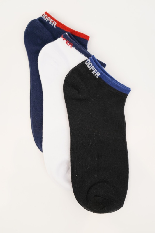 Lee Cooper - Set de 3 perechi de sosete cu logo diverse culori