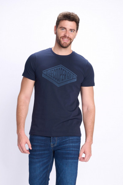 Lee Cooper - Tricou barbat cu imprimeu si logo