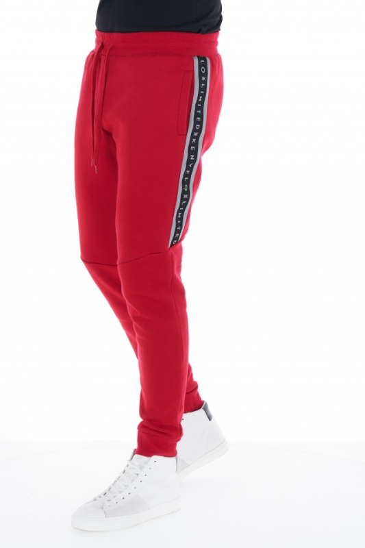 KVL - Pantaloni de trening barbat cu banda logo in lateral
