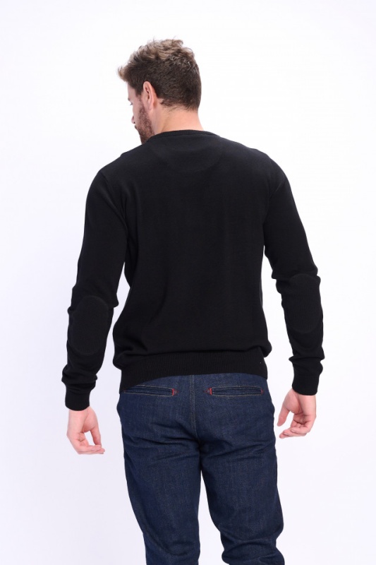Lee Cooper - Pulover barbat din bumbac cu logo brodat