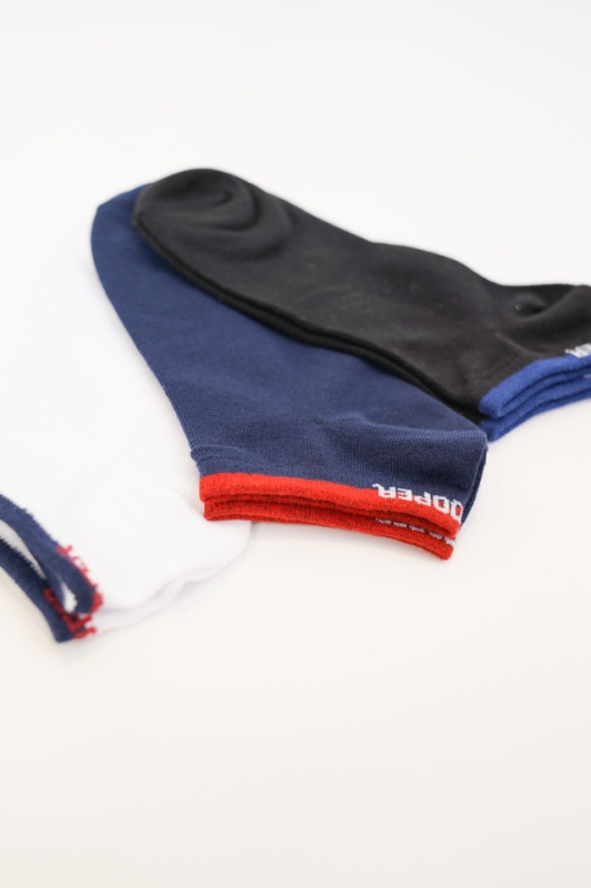 Lee Cooper - Set de 3 perechi de sosete cu logo diverse culori