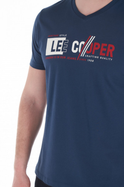 Lee Cooper - Tricou imprimat cu logo din bumbac