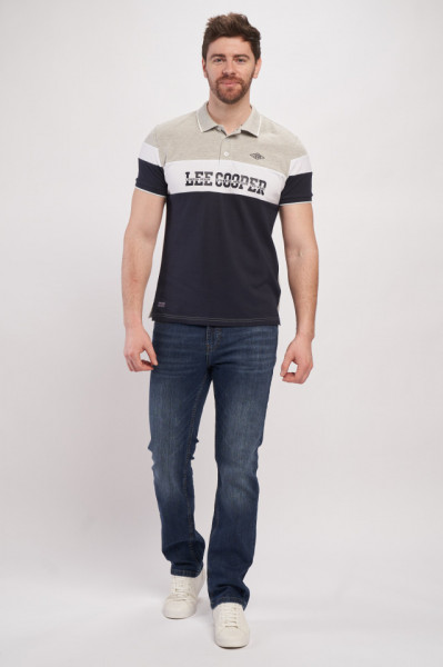 Lee Cooper - Tricou polo barbat cu logo aplicat