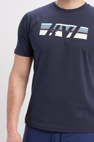 Kenvelo - Tricou maneca scurta barbat cu logo aplicat pe piept