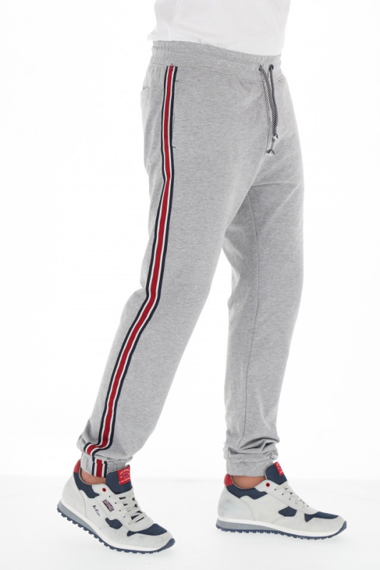KVL - Pantaloni de trening cu dunga contrastanta pe picior