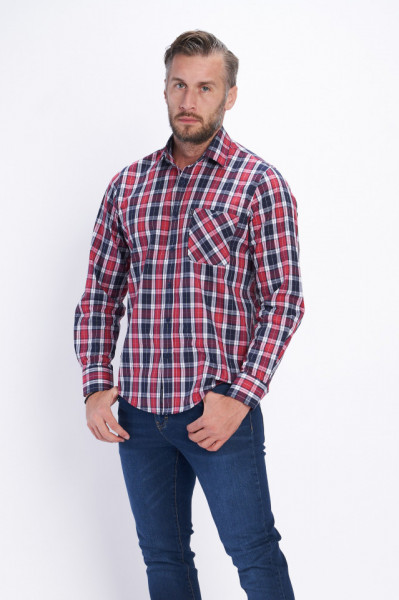 Lee Cooper - Camasa barbat cu maneca lunga cu carouri mari