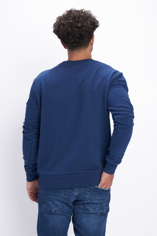 Lee Cooper - Hanorac barbat cu logo si maneca lunga