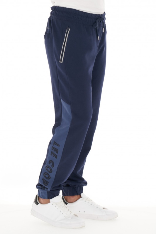 Lee Cooper - Pantaloni de trening barbat cu model si buzunare cu fermoar