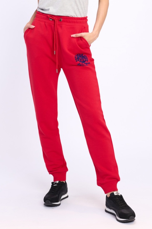 Lee Cooper - Pantaloni de trening cu snur in talie si logo