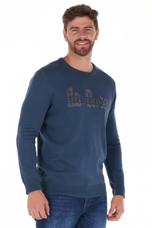 Lee Cooper - Pulover barbat cu maneca lunga si model logo