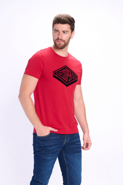 Lee Cooper - Tricou barbat cu imprimeu si logo