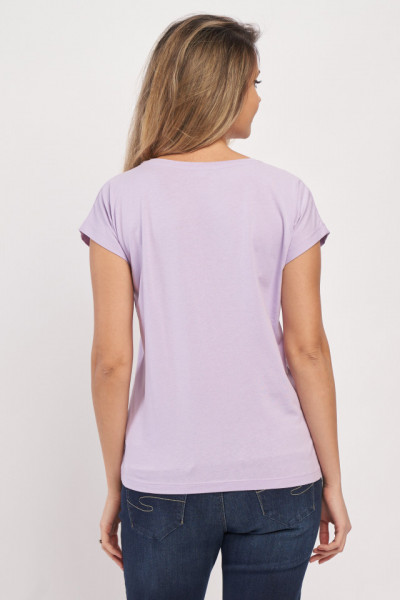 Lee Cooper - Tricou dama cu imprimeu tip mesaj si logo
