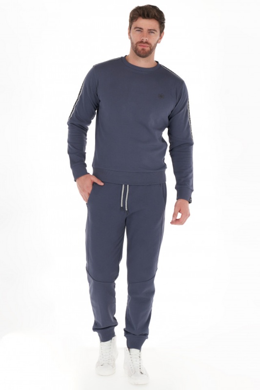 KVL - Pantaloni de trening barbat cu 3 buzunare si logo