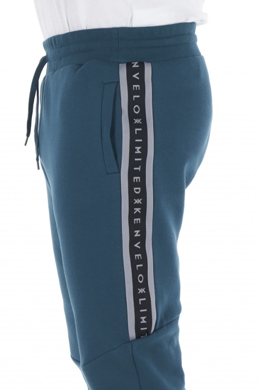 KVL - Pantaloni de trening barbat cu banda logo in lateral
