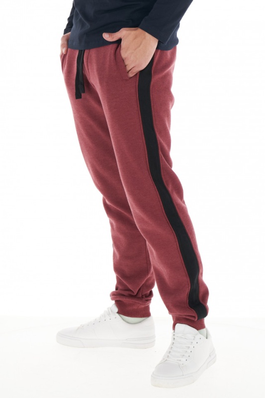 KVL - Pantaloni de trening cu dunga contrastanta in lateral