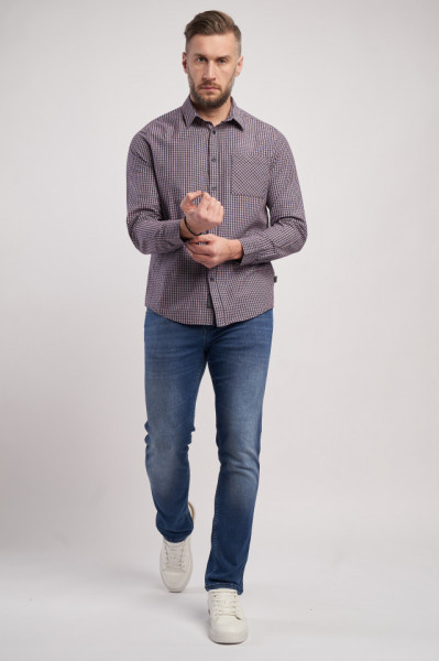 Lee Cooper - Camasa barbat cu maneca lunga cu buzunar aplicat