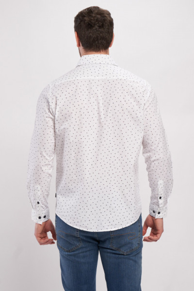 Lee Cooper - Camasa barbat regular cu maneca lunga cu model si buzunar