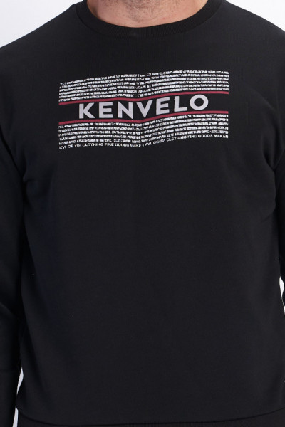 Kenvelo - Hanorac barbat cu imprimeu si logo