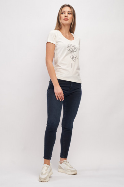Timeout - Tricou cu maneca scurta dama cu tematica florala
