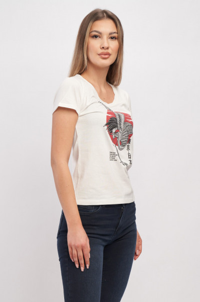 Timeout - Tricou maneca scurta dama cu mesaj motivational si imprimeu