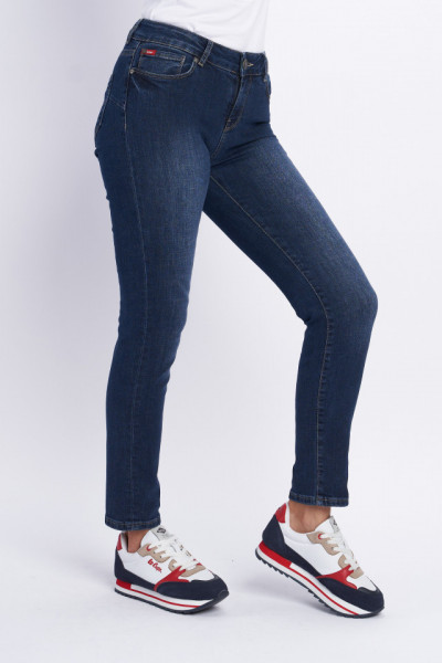 Lee Cooper - Blugi dama cu push up si aspect prespalat