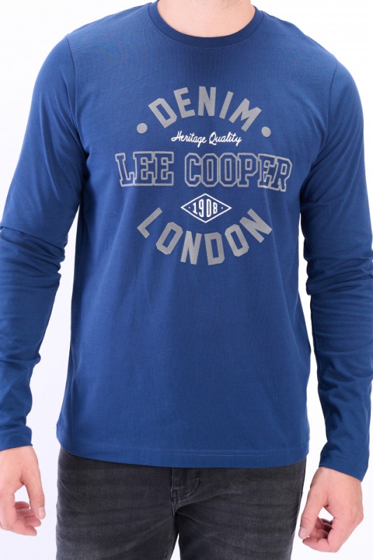 Lee Cooper - Bluza barbat cu maneca lunga si logo