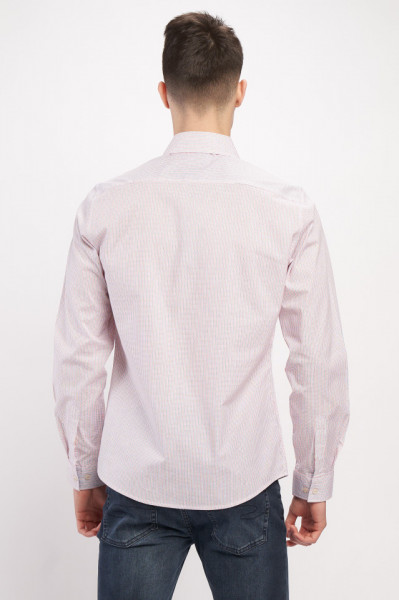 Lee Cooper - Camasa barbat slim cu maneca lunga si model cu logo aplicat